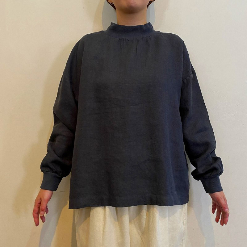 LAITERIE  リユールリネン2 リブプルオーバー /SUMIKURO98 【日本製】